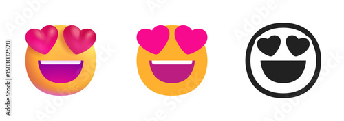 Smiling Face with Heart-Eyes Icon
