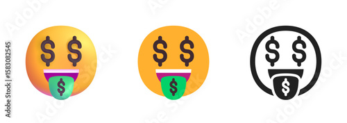 Money-Mouth Face Icon
