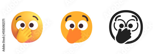 Face Holding Nose Icon
