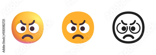 Angry Face Icon
