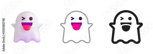 Winking Ghost Icon
