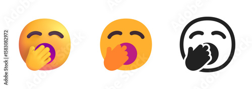 Yawning Face Icon
