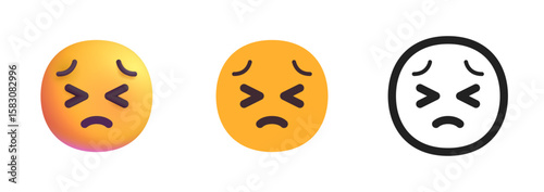Disappointed but Relieved Face Icon
