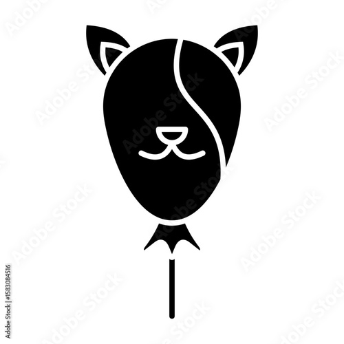 Cat Balloon Glyph