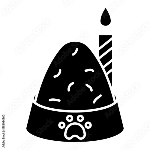 Cat Birthday Cake Glyph