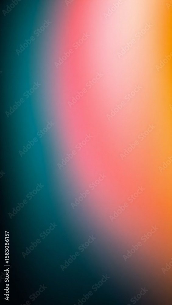 Obraz premium Abstract gradient background teal pink orange