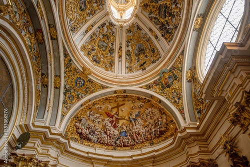 The Sacristy Dome in Burgos Cathedral, Spain.
Burgos cathedral was built in the 13th century and was completed in the 15th and 16th centuries.