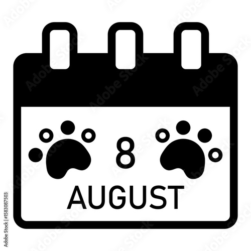 International Cat Day Solid Black