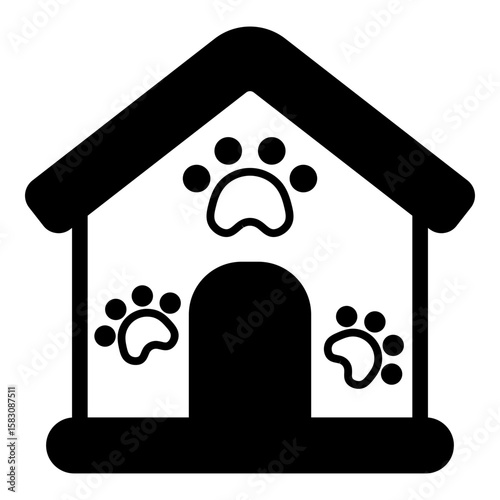 Cat House Solid Black