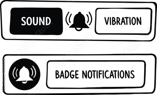 App Notification Settings Icons