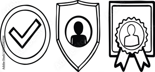 Social Profile Verification Icons