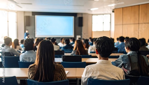 Conference hall full of attentive audience