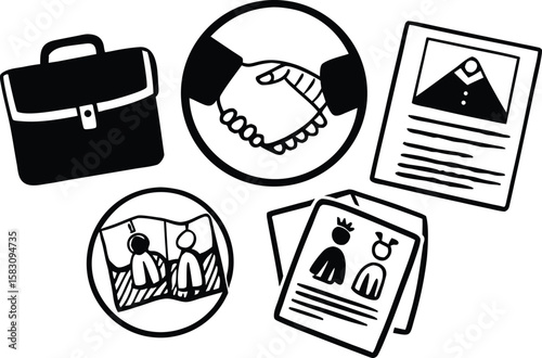  Job Offer and Hiring Icons