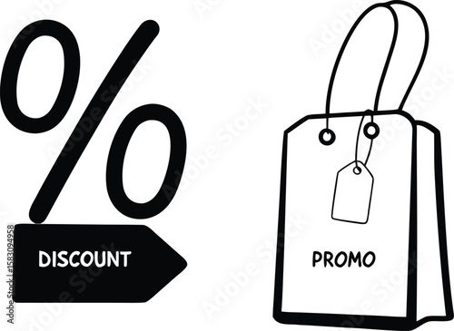 Shopping Discount and Promo Icons