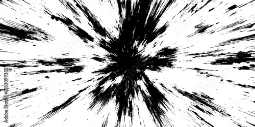 Abstract black and white radial burst design for dynamic backgrounds