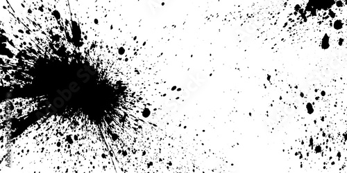 Chaotic ink burst grunge frame for creative projects and artistic backgrounds