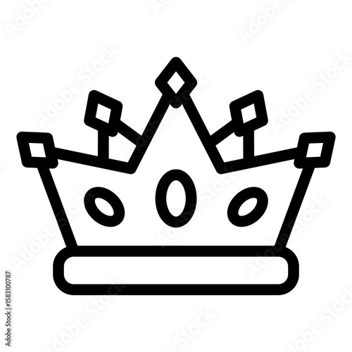 Queen Crown Lineart