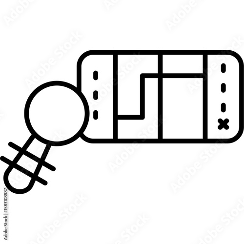 Exploration Icon Vector Element