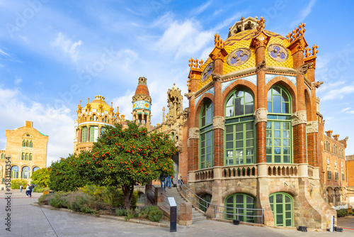 Wallpaper Mural Beautiful view of the Modernist Recinto de San Pau in Barcelona Torontodigital.ca