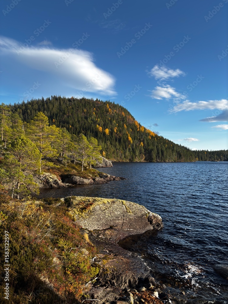 Fototapeta premium lake in the mountains