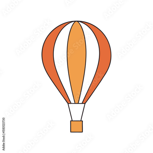 helicopter with spinning rotor   clean vector