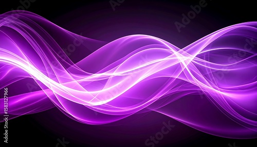 Abstract purple and white wavy design