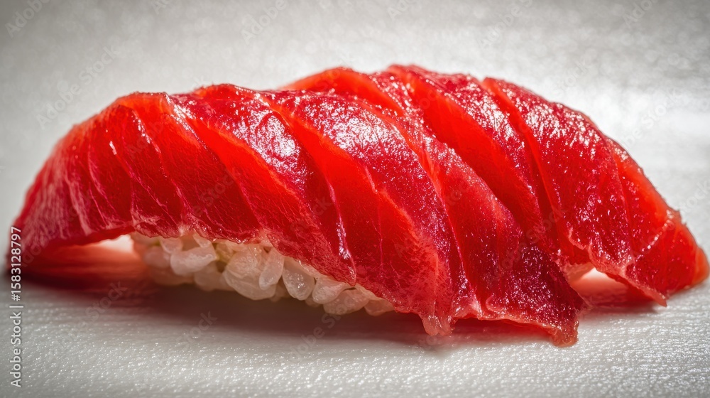 Tuna Nigiri Sushi Close-up Tuna Nigiri Sushi Close-up
