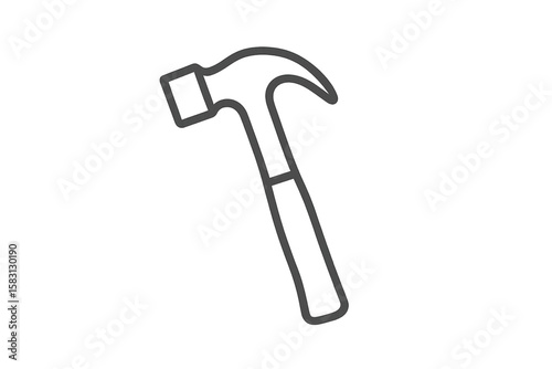 hammer isolated on white