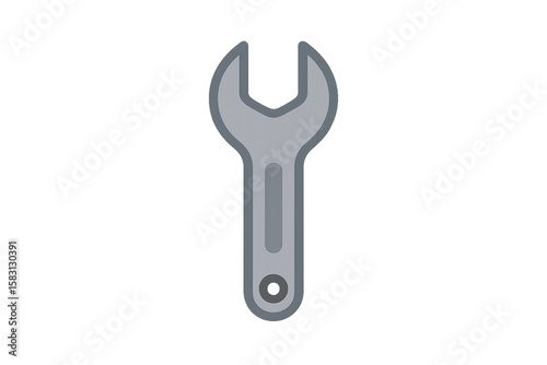 wrench isolated on white