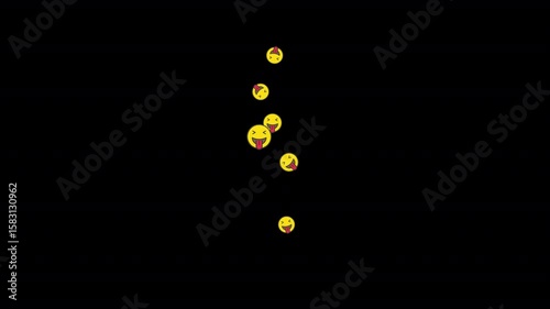 Tongue and Squint Spin – A 5-sec playful emoji loop with a spinning tongue-out squint face. Perfect for fun content, reactions, or comic animations. Transparent background included.