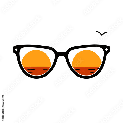 sunglasses vector illustration