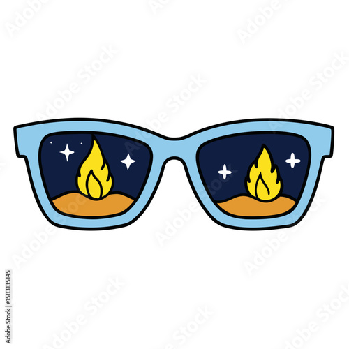 sun glasses vector illustration