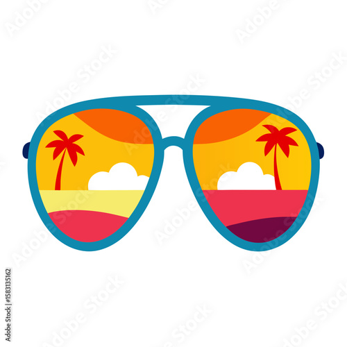  sunglasses on the beach