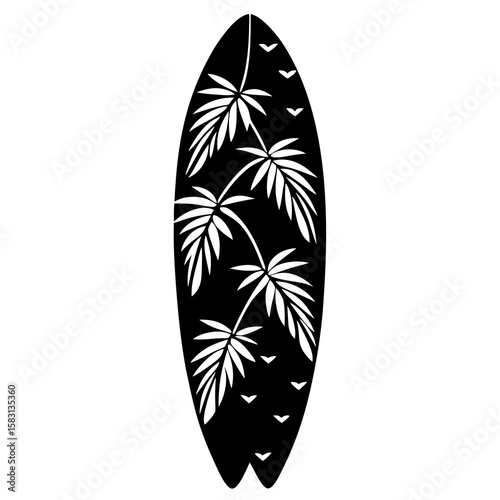 surf board vector illustration