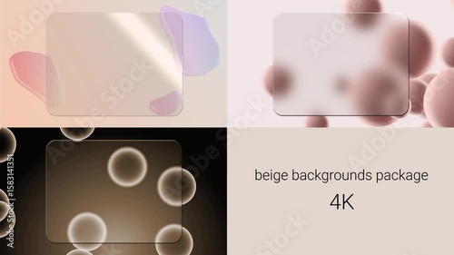 A set of beige and brown abstract business backgrounds. a set of abstract frames