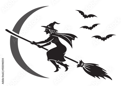 silhouette-of-flying-witch-on-broomstick--.eps