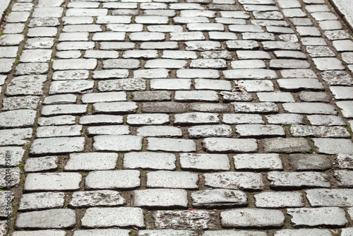Kopfsteinpflaster auf einer Straße