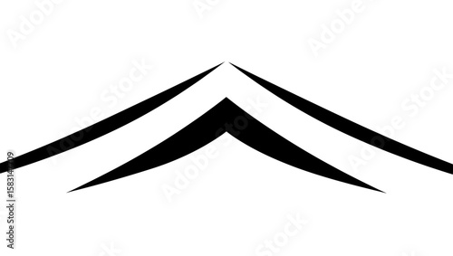 Minimalist Loading Dock Ramp Chevron Symbol