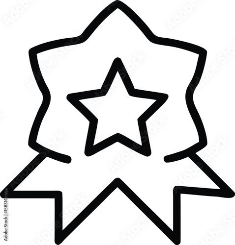 Award Winning Star Badge, Premium Quality Guarantee,  Best Choice Icon, Top Rated Symbol, Excellence Design