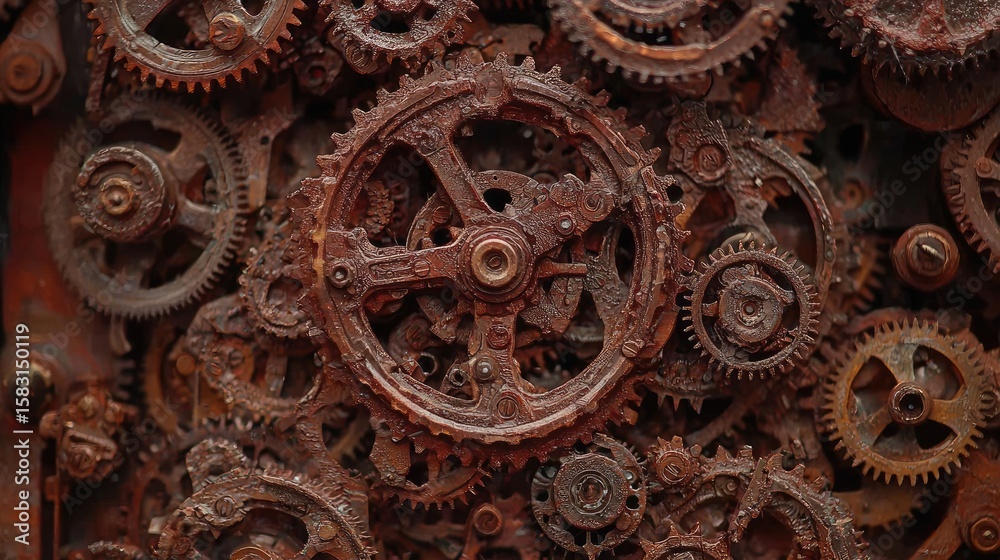 Rusty Gears Closeup Rusty Gears Closeup
