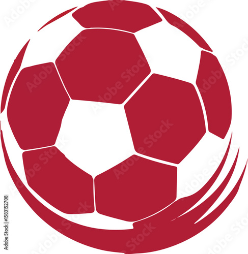 Dynamic Vector Soccer Ball Design for Sports Enthusiasts, Game Artwork, and Graphic Design Projects