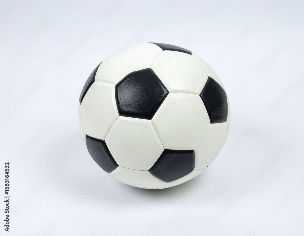 Naklejka premium soccer ball, photo object in white isolated background