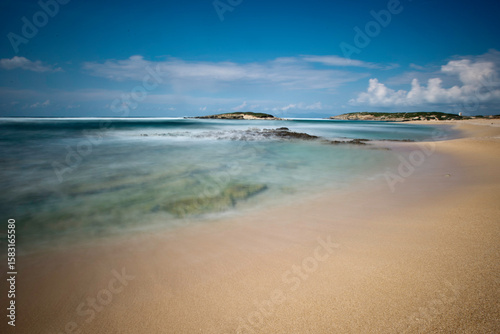 beach at Cabras, Oristano, Sardinia, Italy