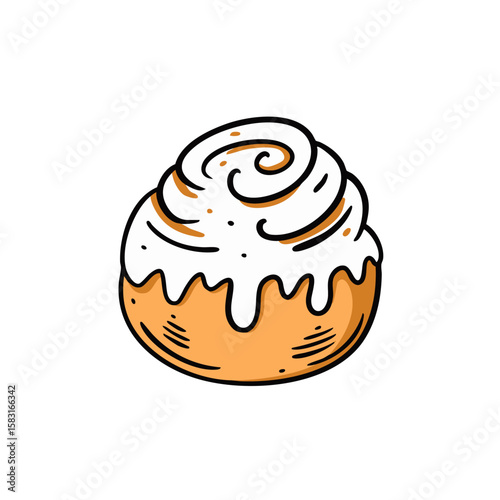 A truly delicious and warm cinnamon roll topped with sweet icing that you will love