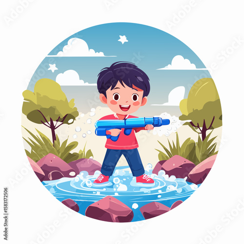 boy on the beach