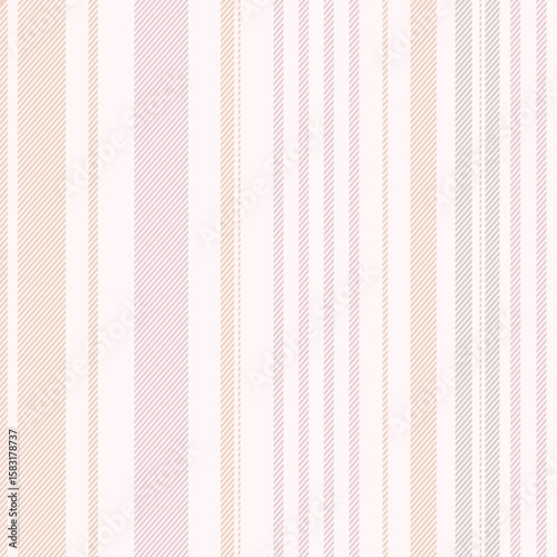 Vintage stripes vector pattern seamless fabric texture. Template pastel stripe wrapping paper for gift card or print and web design.