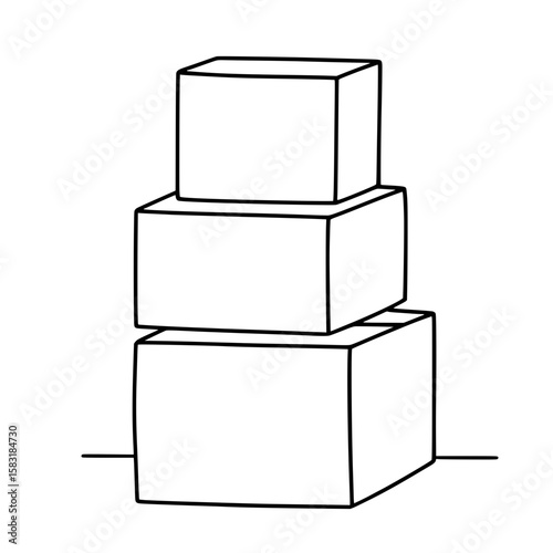 Stacked Cardboard Boxes