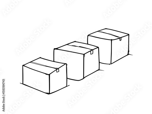 3d cubes on white