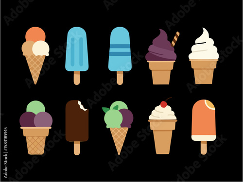 Summer Ice Cream Selection