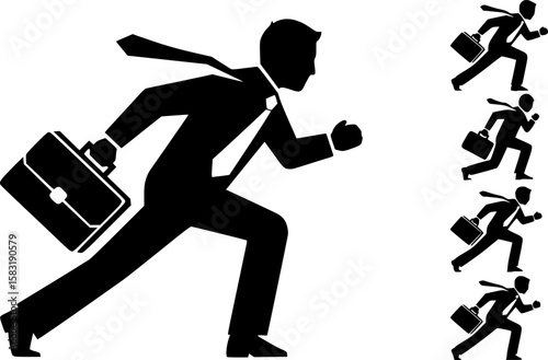 Business Man Silhouette Vector
